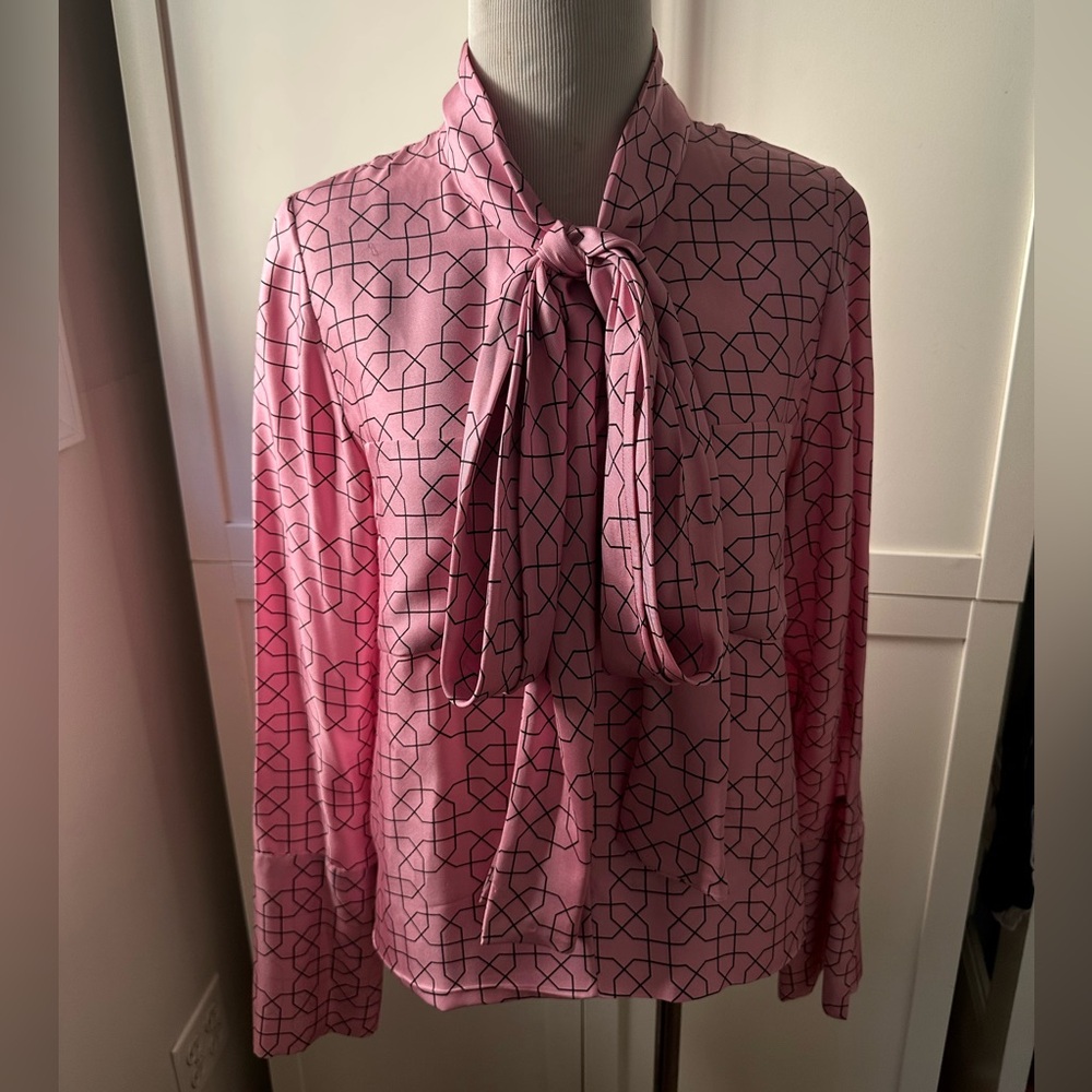 Marni - Silk Pink Geometric Print Women's Top